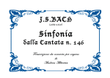 Sinfonia, from Cantata BWV 146