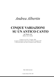 Cinque variazioni su un antico canto