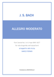 J.S. BACH - Allegro moderato