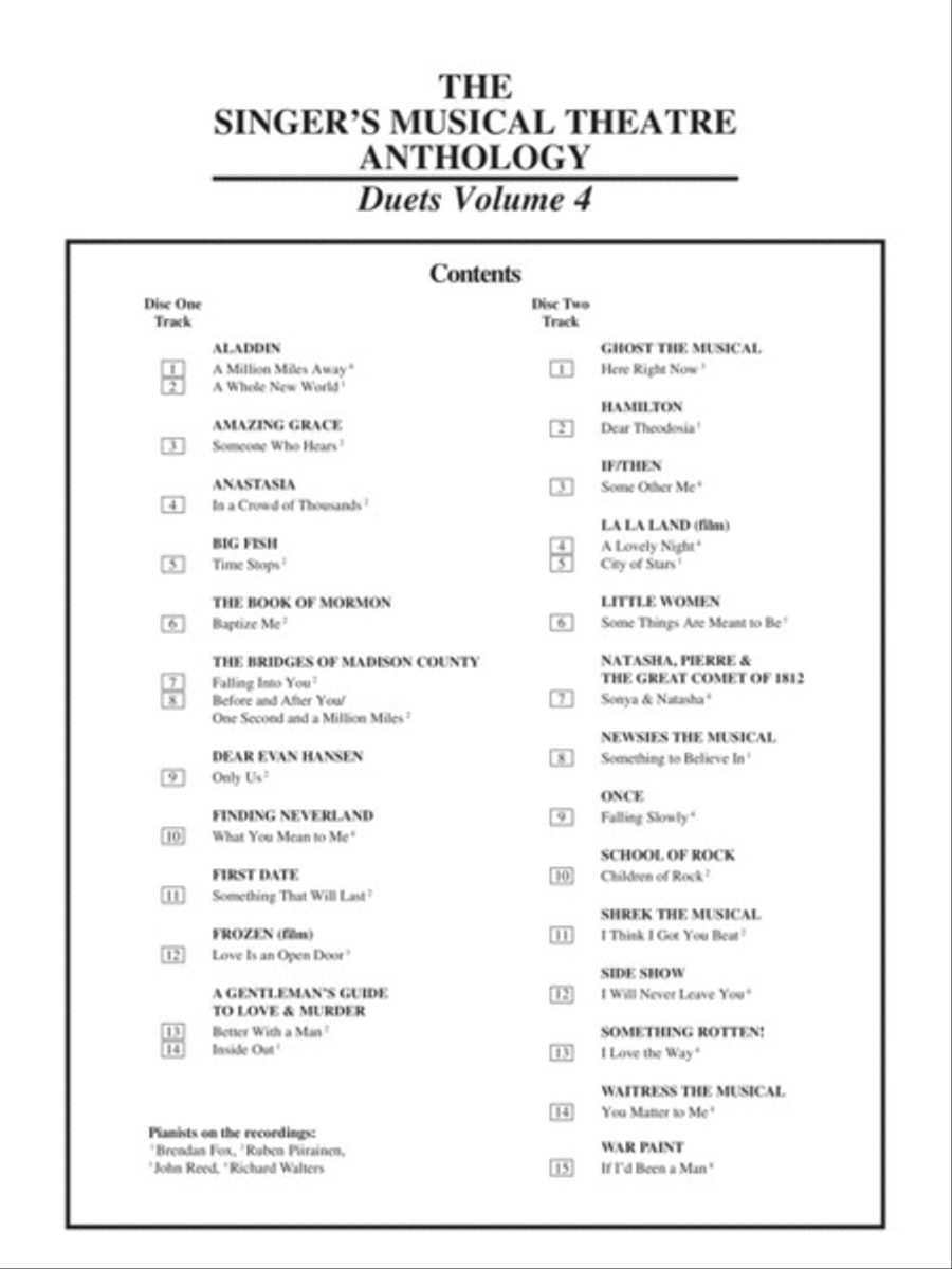 The Singer's Musical Theatre Anthology: Duets, Volume 4 Voice scores gallery preview page 2