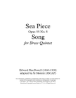 Sea Piece Opus 55 no. 5 Song