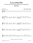 Love Lifted Me (for Flute and/or Violin Duet with Piano accompaniment)