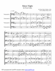 Silent Night for Cello Quartet