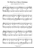 We Wish You A Merry Christmas (easy piano)