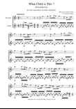 What Child is This (Greensleeves) - Soprano recorder and guitar