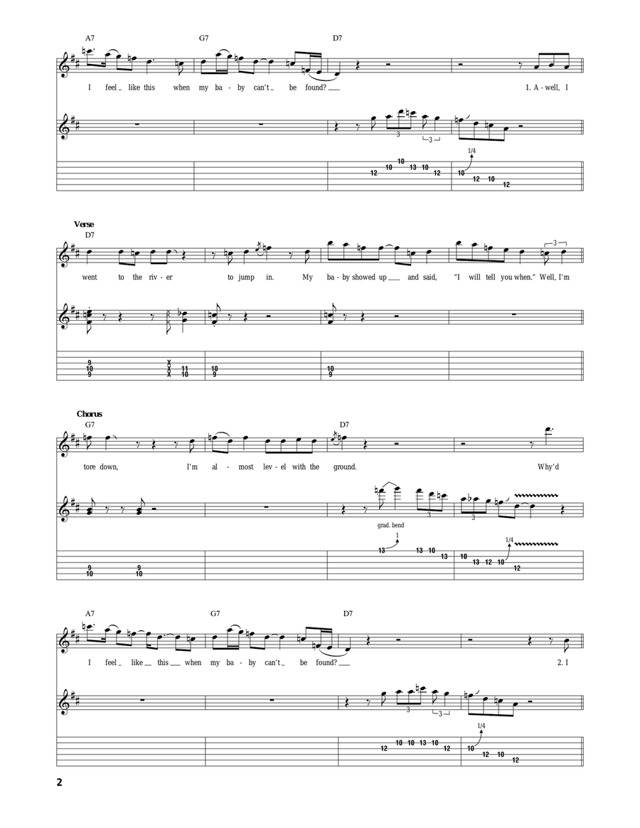 I'm Tore Down I'm Tore Down Electric Guitar scores gallery preview page 2