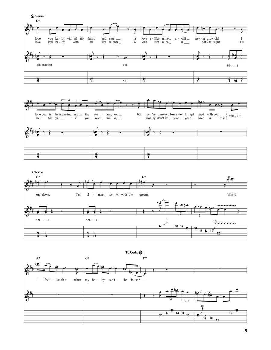 I'm Tore Down I'm Tore Down Electric Guitar scores gallery preview page 3