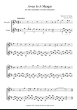 Away In A Manger - Alto recorder and guitar