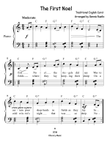 The First Noel - Easy Piano - Big Note