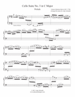 Bach Cello Suite No. 3 in C Major