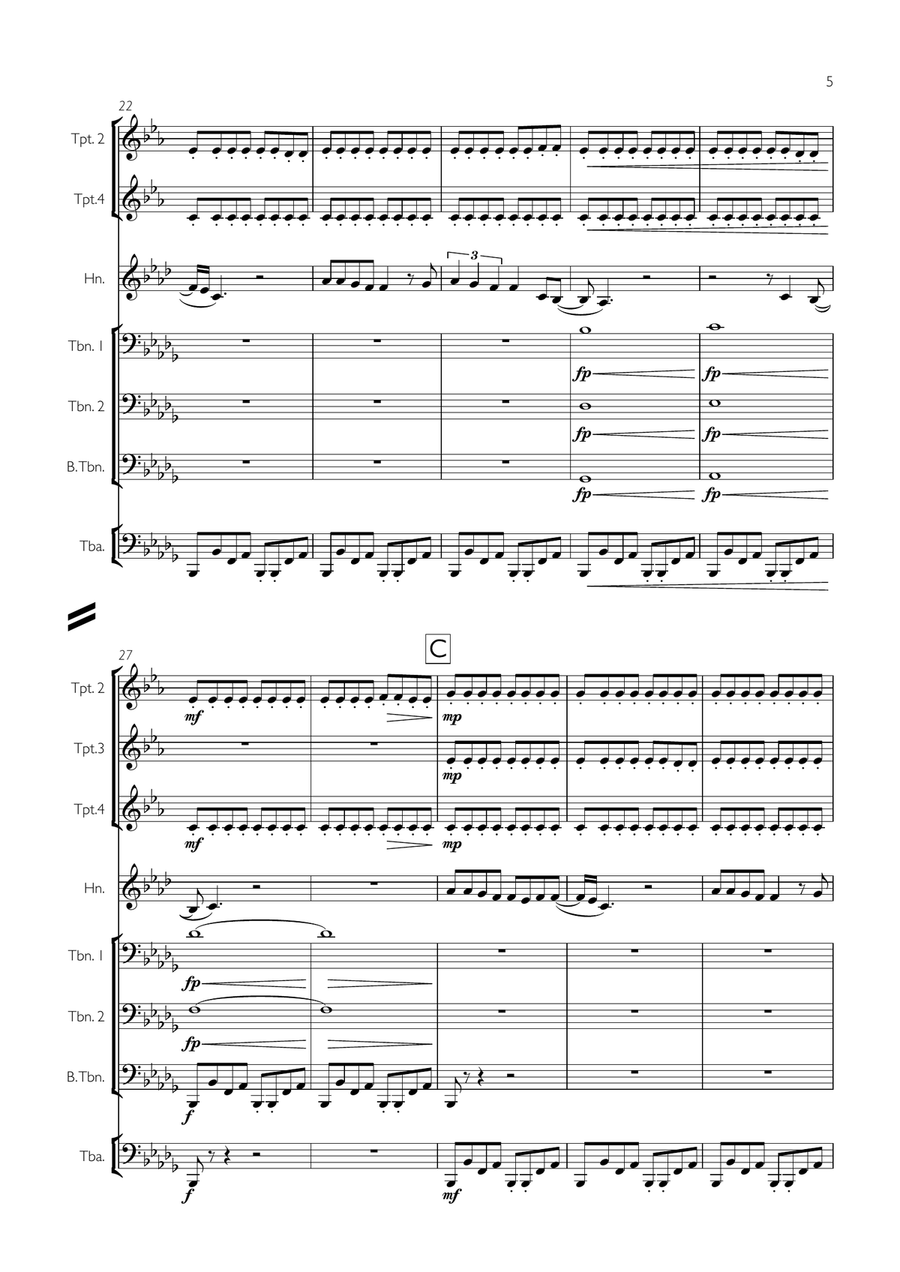 Livin' On A Prayer Livin' On A Prayer Brass Ensemble scores gallery preview page 5