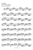 J.S. Bach : Prelude in C Major BWV 846 for Guitar
