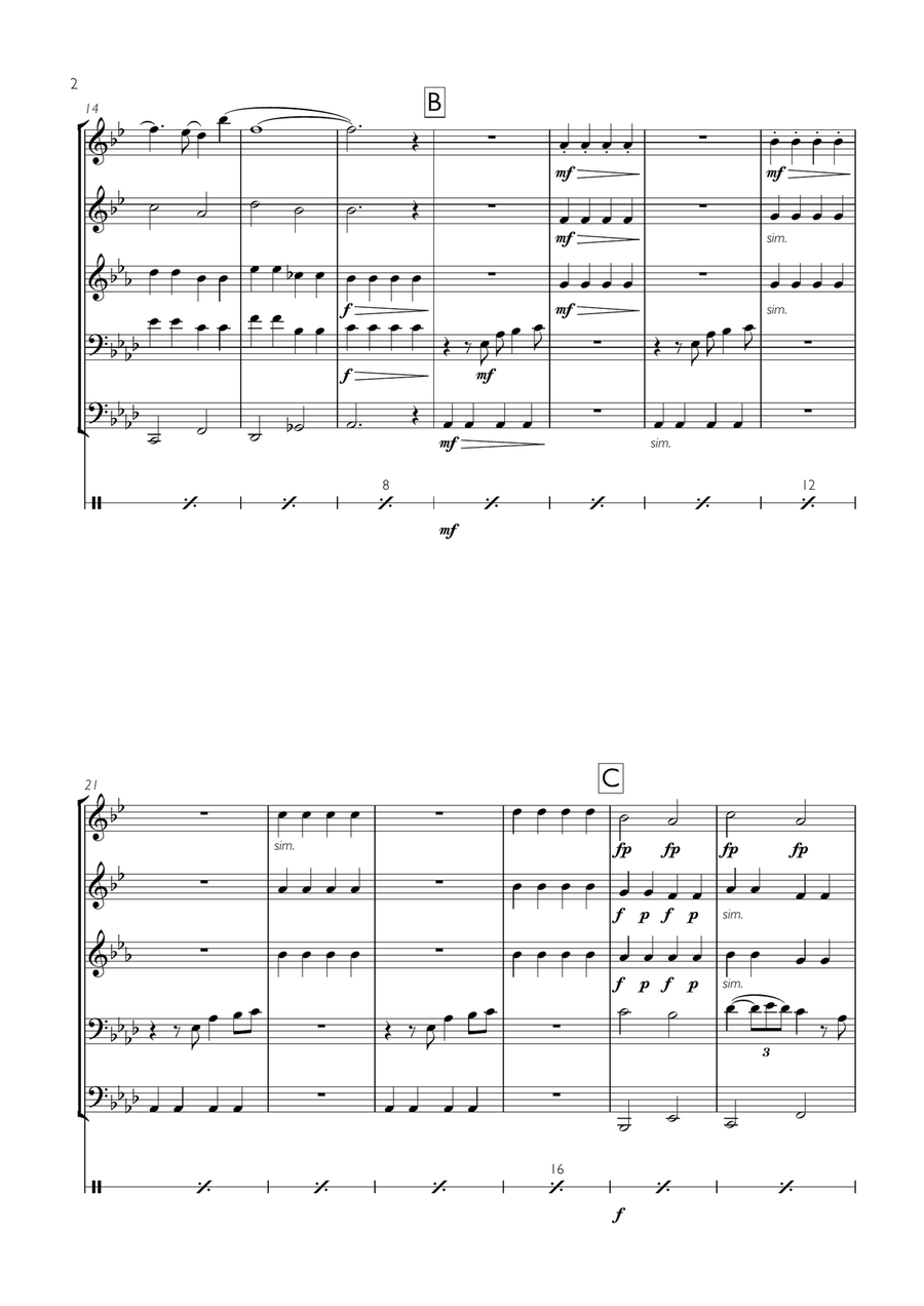 Wonderful Christmastime Wonderful Christmastime Small Ensemble scores gallery preview page 2
