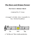The Stars and Stripes Forever , the national march by Sousa, for flute choir / flute ensemble