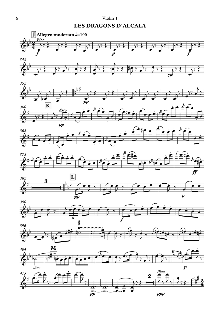 Carmen Suite Nº1 - G. Bizet - For String Quartet (Full Parts) Carmen Suite Nº1 - G. Bizet - For String Quartet (Full Parts) String Quartet scores gallery preview page 6