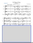 ON WINGS OF SONG, String Quartet, Intermediate Level for 2 violins, viola and cello