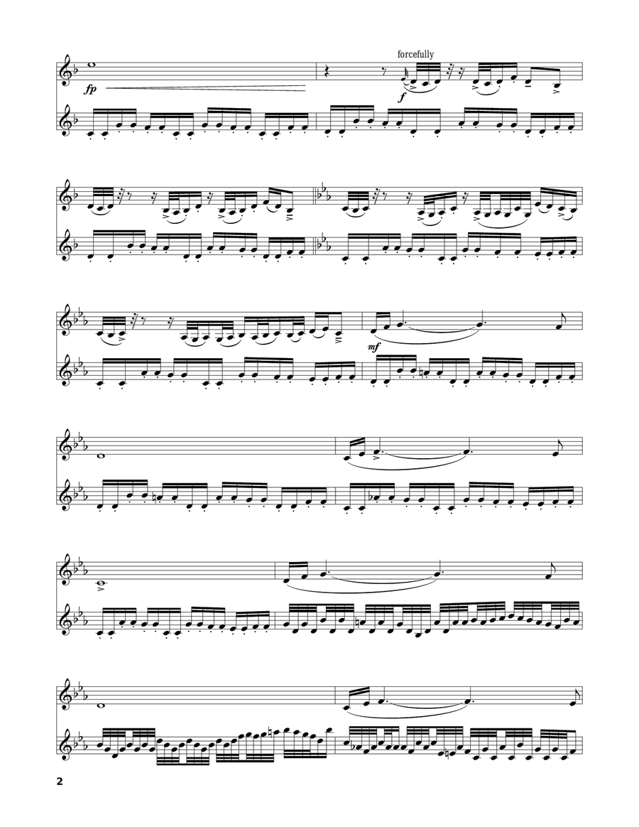 Assassin's Creed III Main Title Violin Solo scores gallery preview page 2
