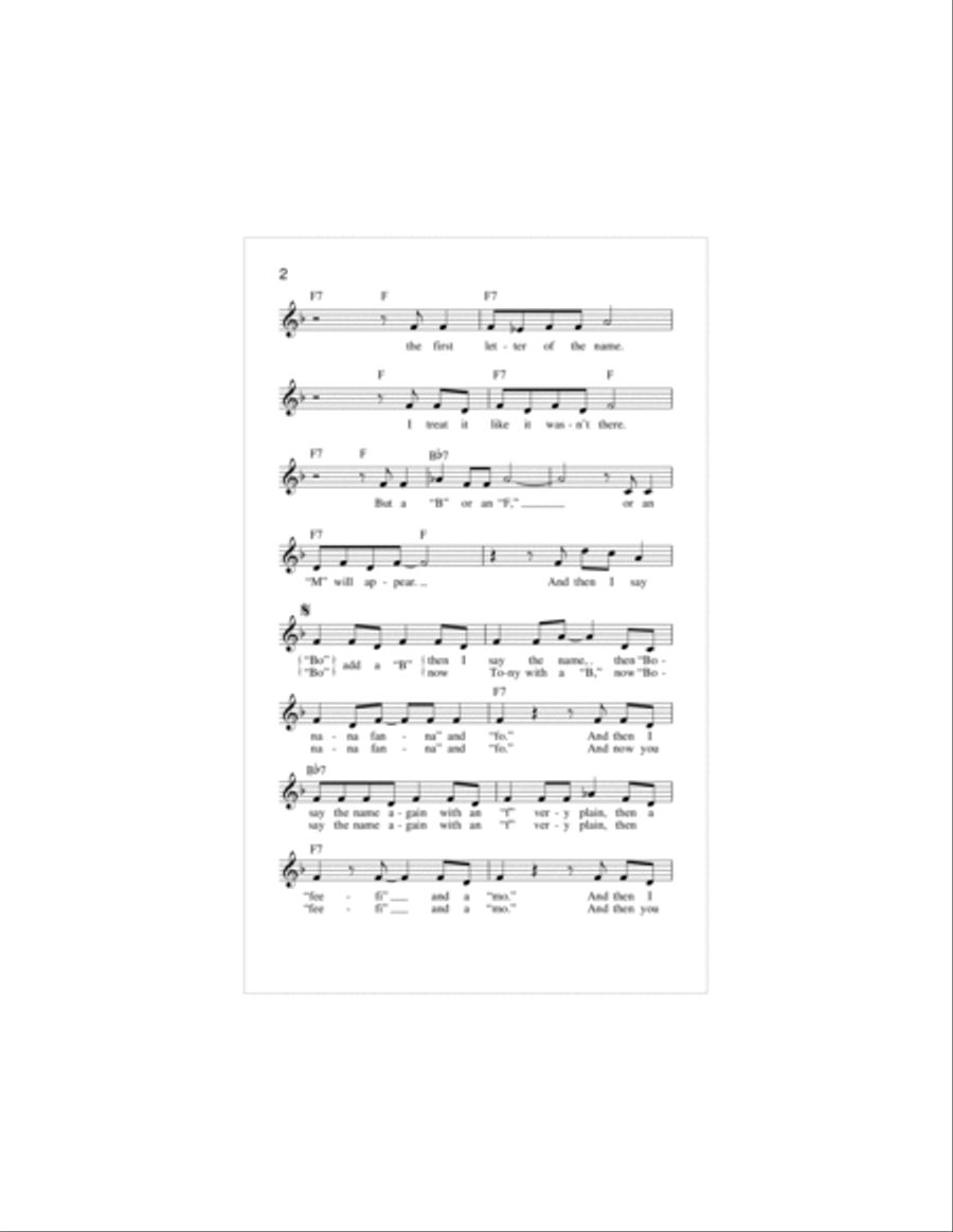 The Name Game Piano scores gallery preview page 2