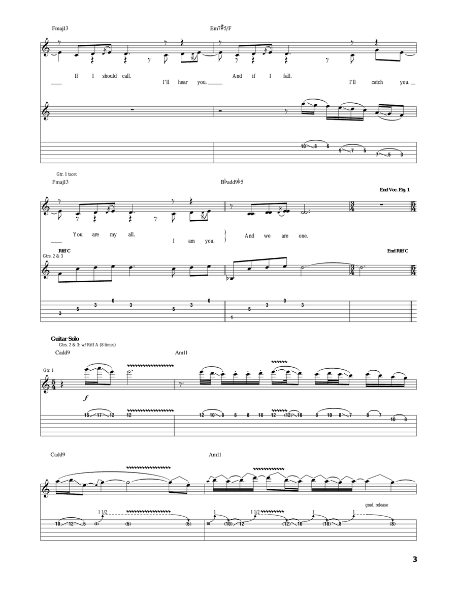 And We Are One And We Are One Acoustic Guitar scores gallery preview page 3