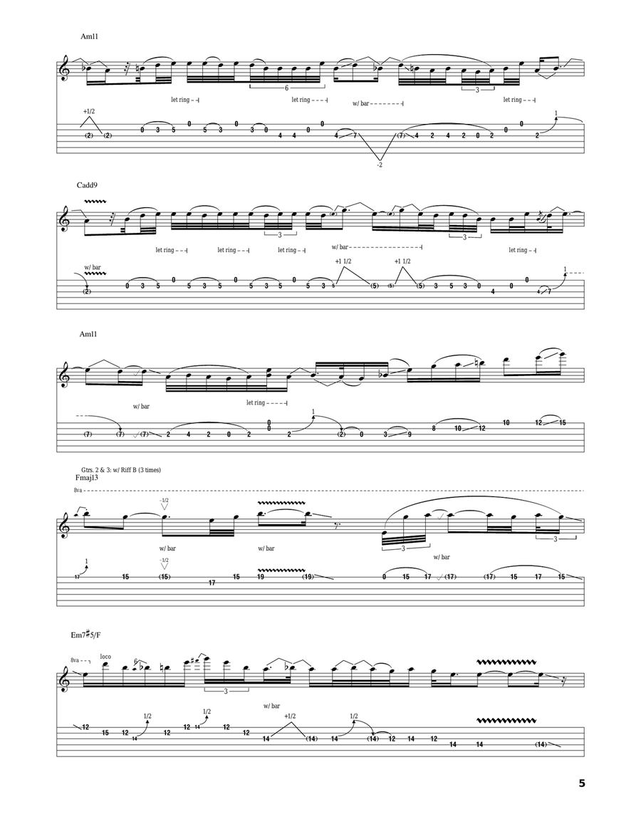 And We Are One And We Are One Acoustic Guitar scores gallery preview page 5