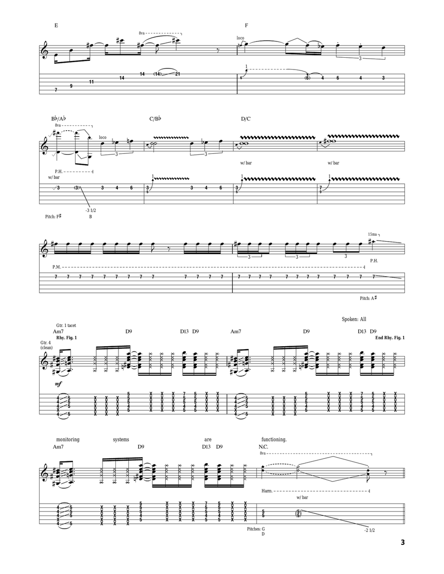 Lights Are On Lights Are On Acoustic Guitar scores gallery preview page 3
