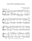 Come Thou Long Expected Jesus - Piano Solo