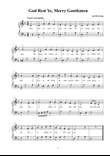 God rest ye, Merry Gentlemen for easy piano