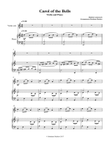 Carol of the Bells Violin and Piano