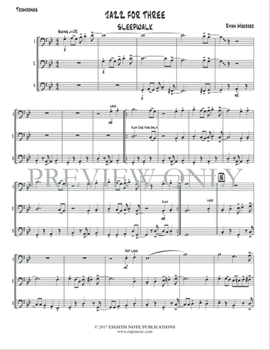 Jazz for Three Small Ensemble scores gallery preview page 3