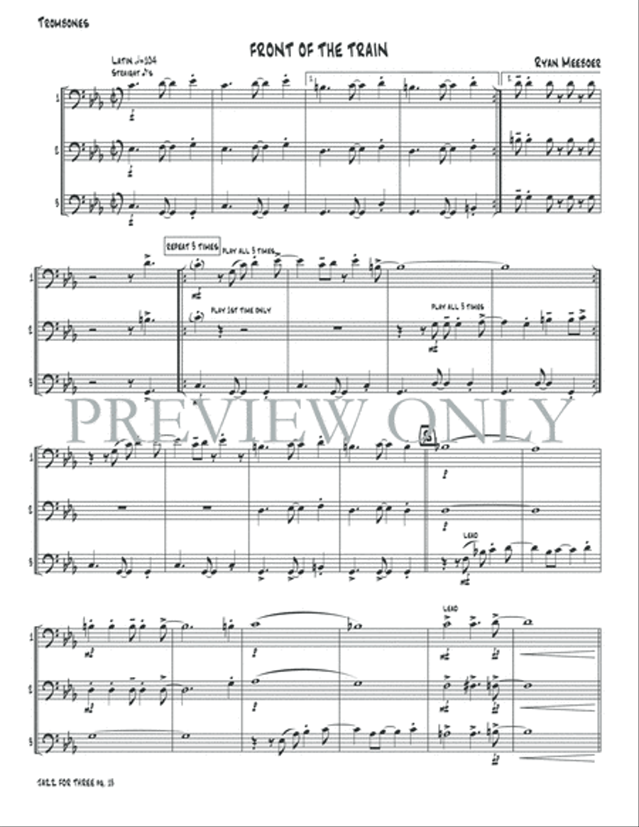 Jazz for Three Small Ensemble scores gallery preview page 15