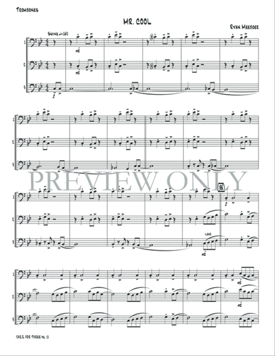 Jazz for Three Small Ensemble scores gallery preview page 17