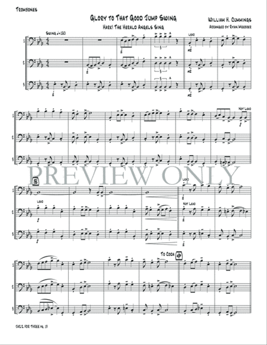 Jazz for Three Small Ensemble scores gallery preview page 21