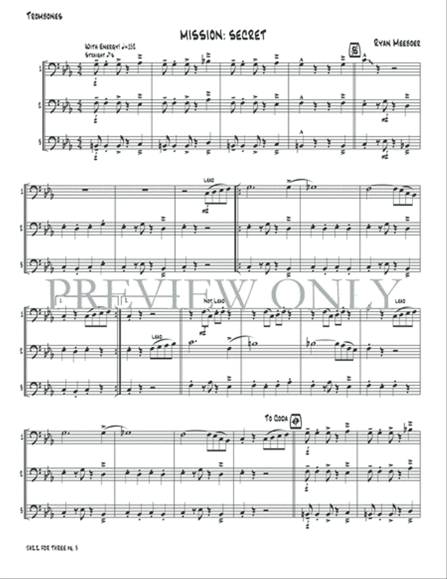 Jazz for Three Small Ensemble scores gallery preview page 5