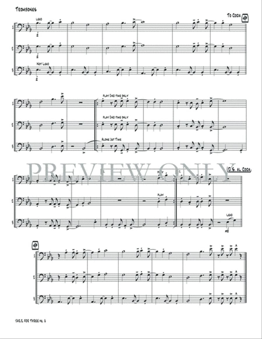 Jazz for Three Small Ensemble scores gallery preview page 10