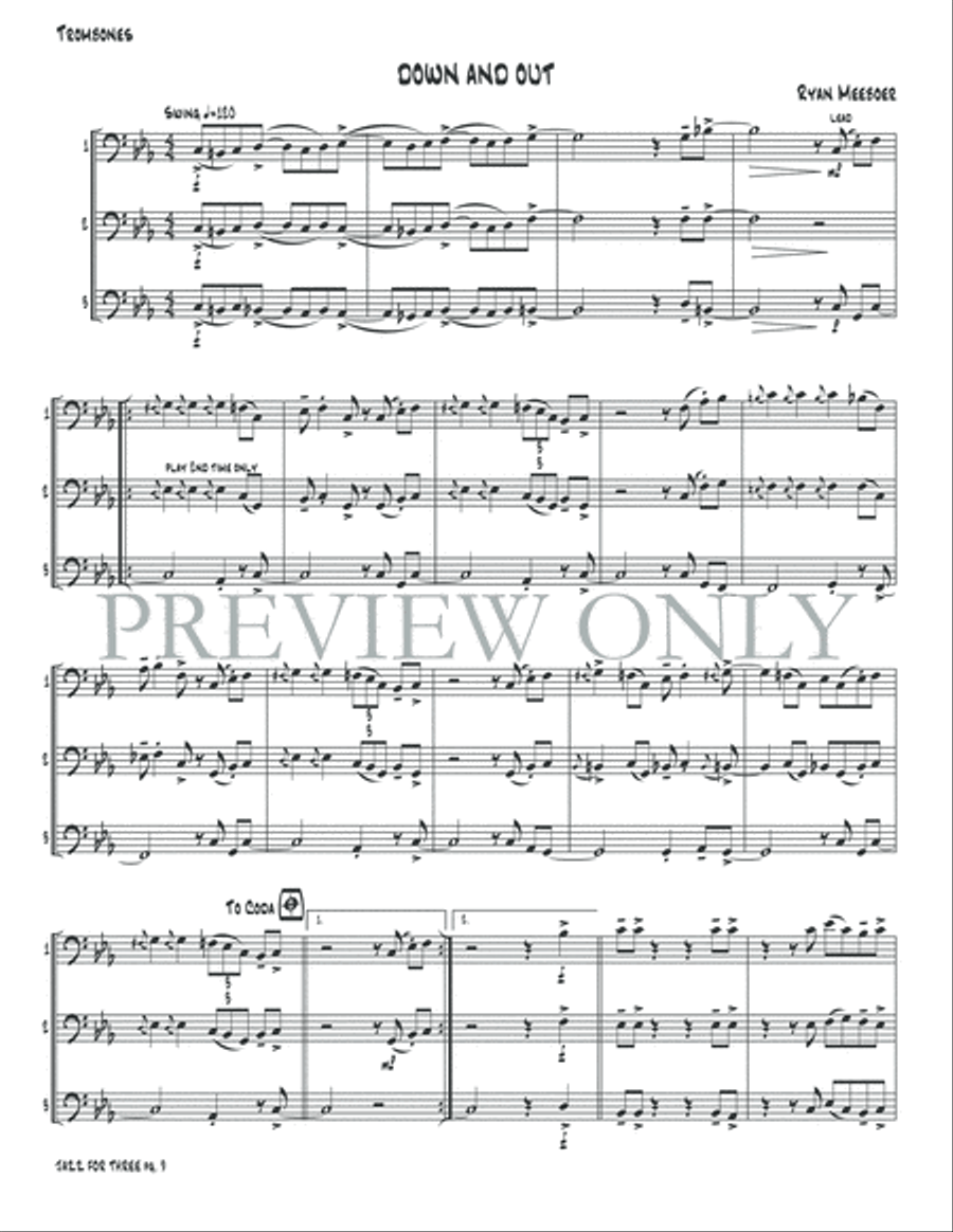 Jazz for Three Small Ensemble scores gallery preview page 11