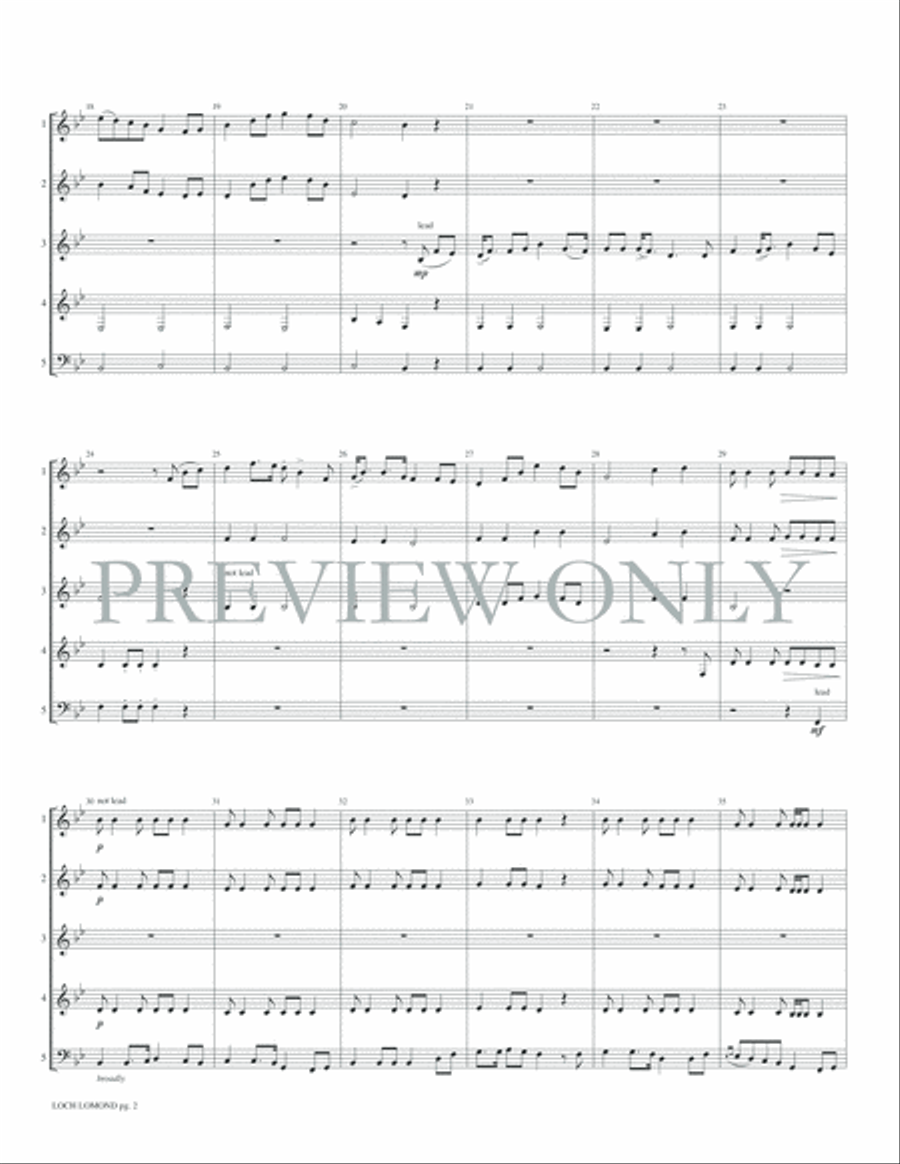 Loch Lomond Loch Lomond Woodwind Ensemble scores gallery preview page 4