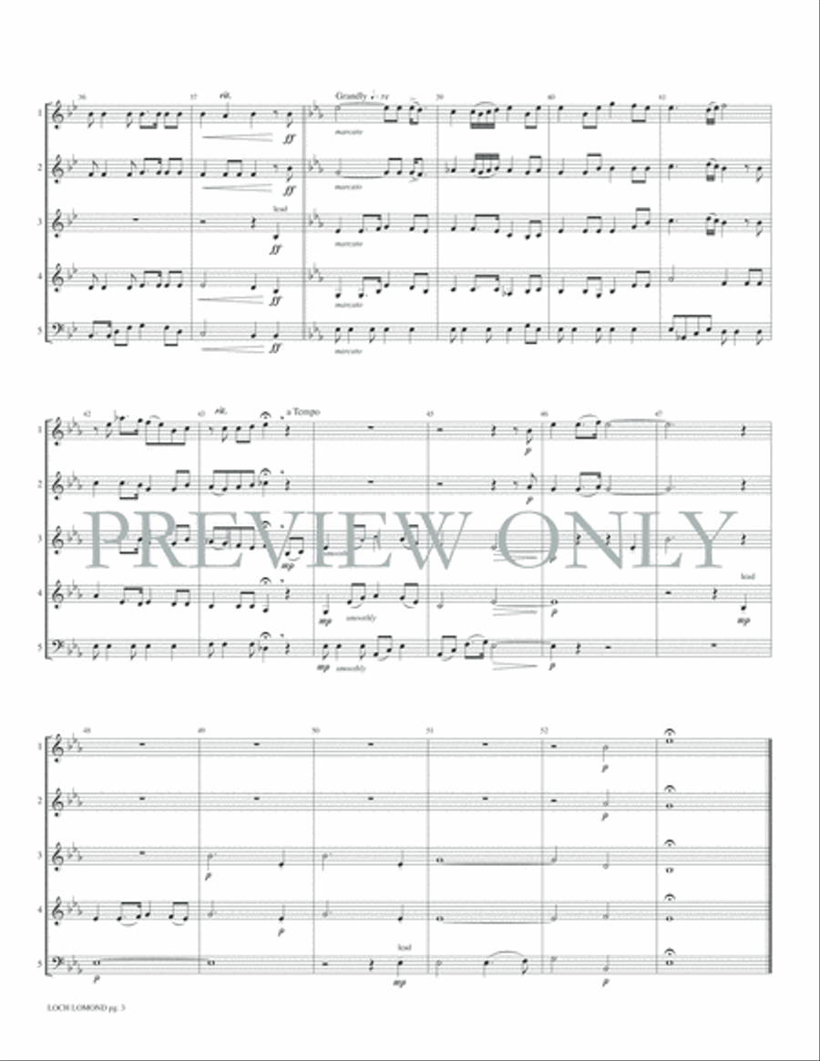 Loch Lomond Loch Lomond Woodwind Ensemble scores gallery preview page 5