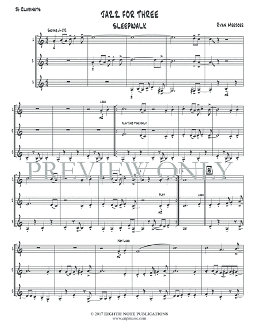 Jazz for Three Jazz for Three Small Ensemble scores gallery preview page 3