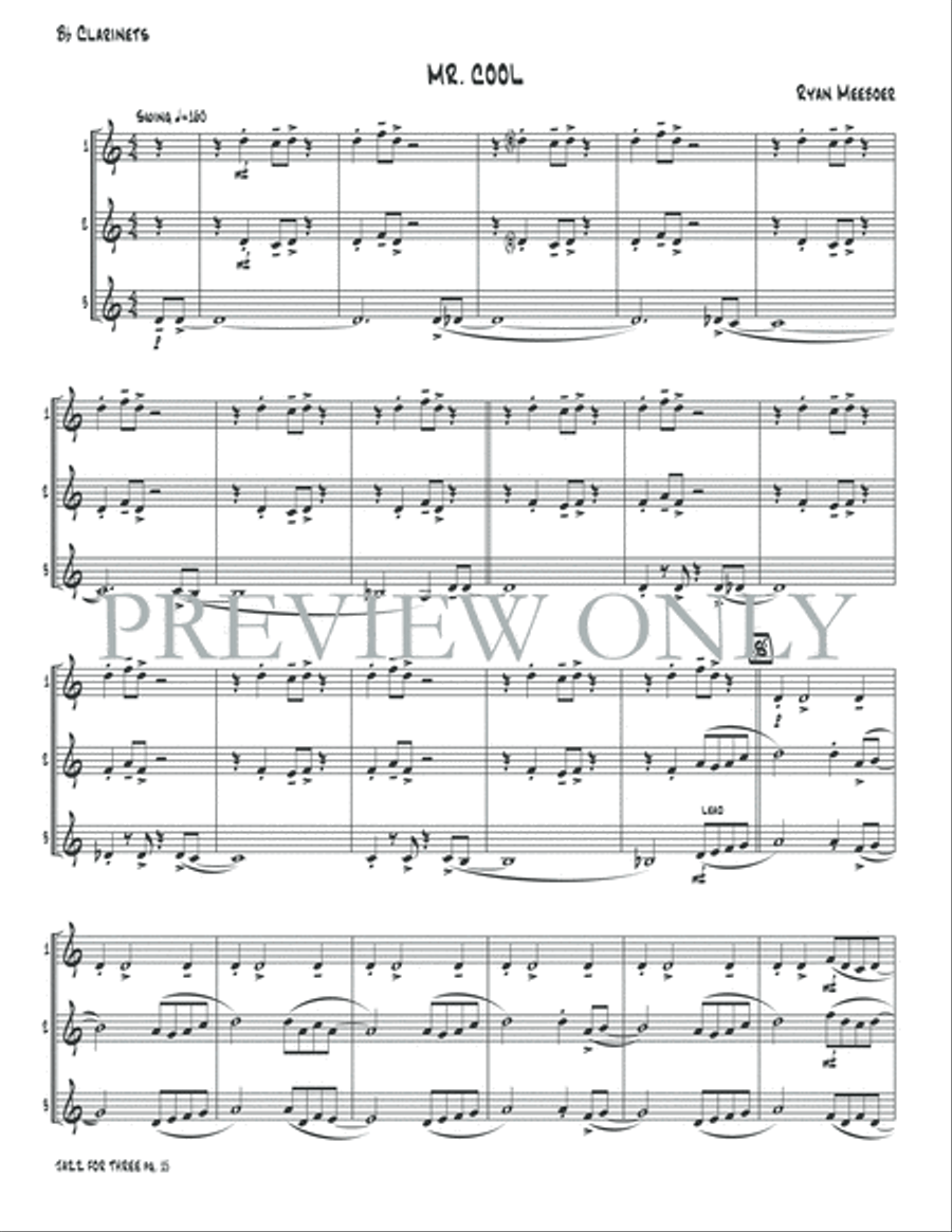 Jazz for Three Jazz for Three Small Ensemble scores gallery preview page 17