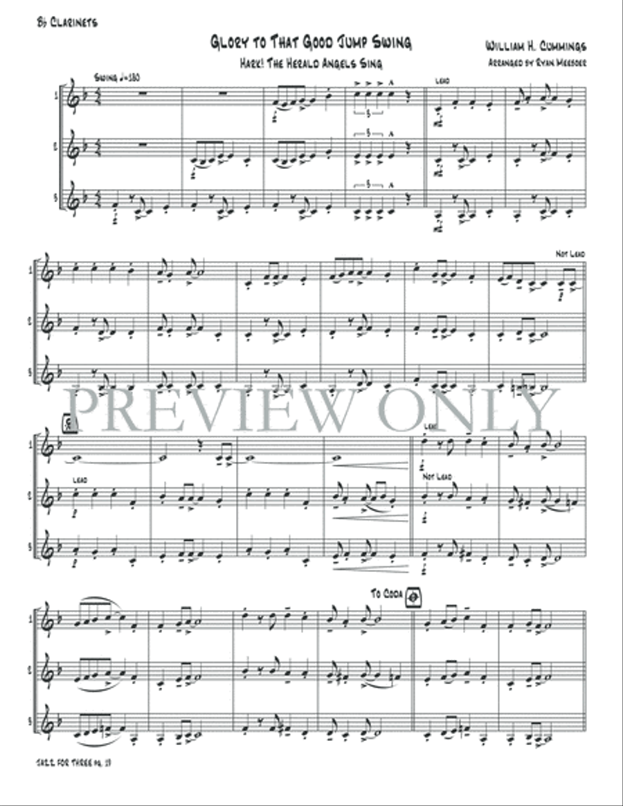 Jazz for Three Jazz for Three Small Ensemble scores gallery preview page 21