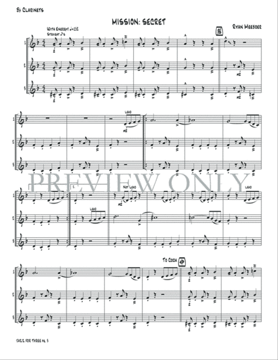 Jazz for Three Jazz for Three Small Ensemble scores gallery preview page 5