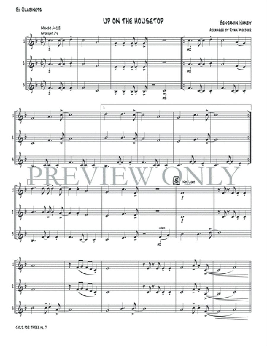 Jazz for Three Jazz for Three Small Ensemble scores gallery preview page 9