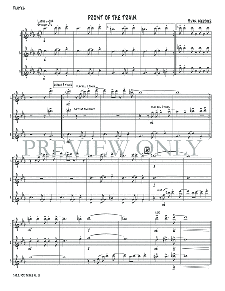 Jazz for Three Jazz for Three Small Ensemble scores gallery preview page 15