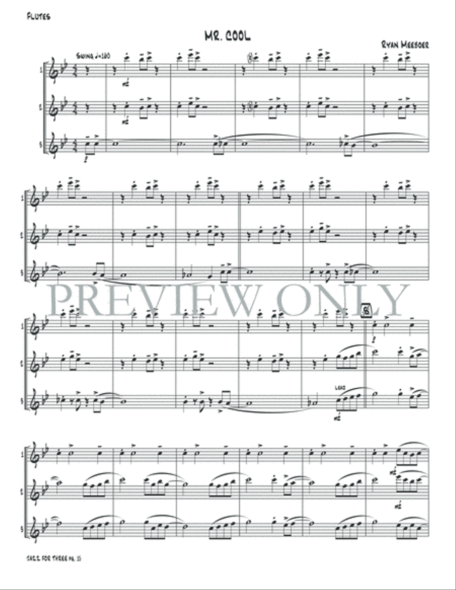Jazz for Three Jazz for Three Small Ensemble scores gallery preview page 17