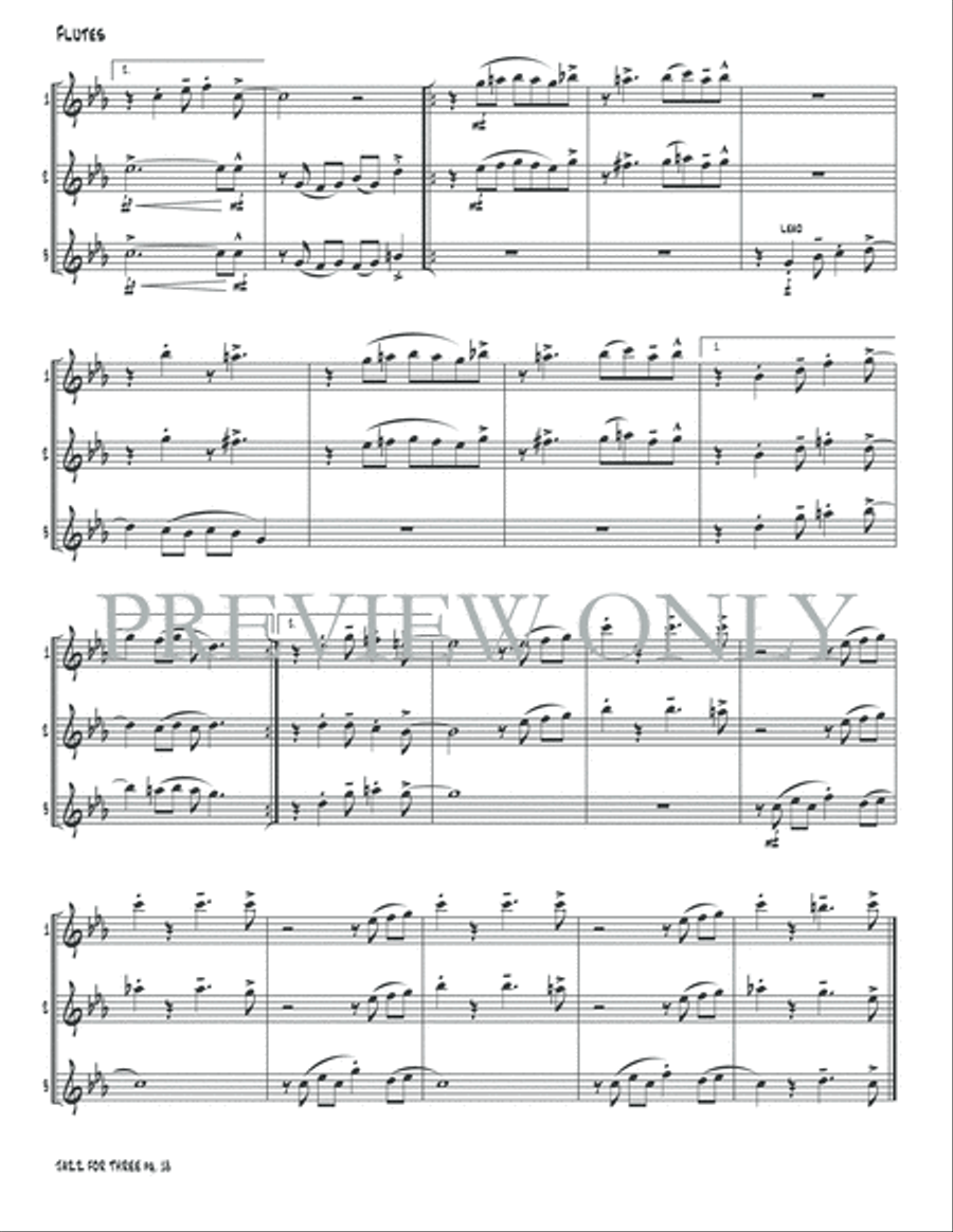 Jazz for Three Jazz for Three Small Ensemble scores gallery preview page 20