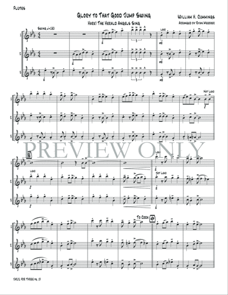 Jazz for Three Jazz for Three Small Ensemble scores gallery preview page 21