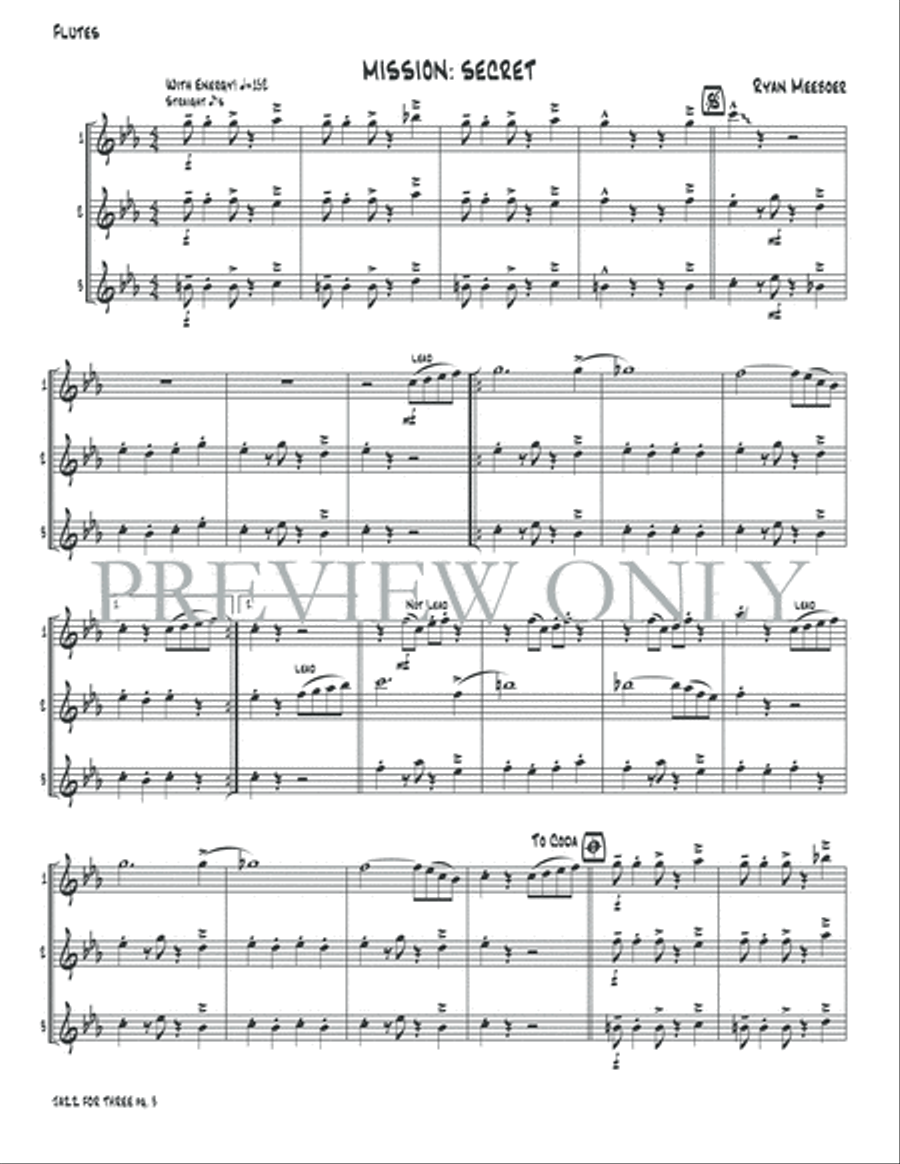 Jazz for Three Jazz for Three Small Ensemble scores gallery preview page 5