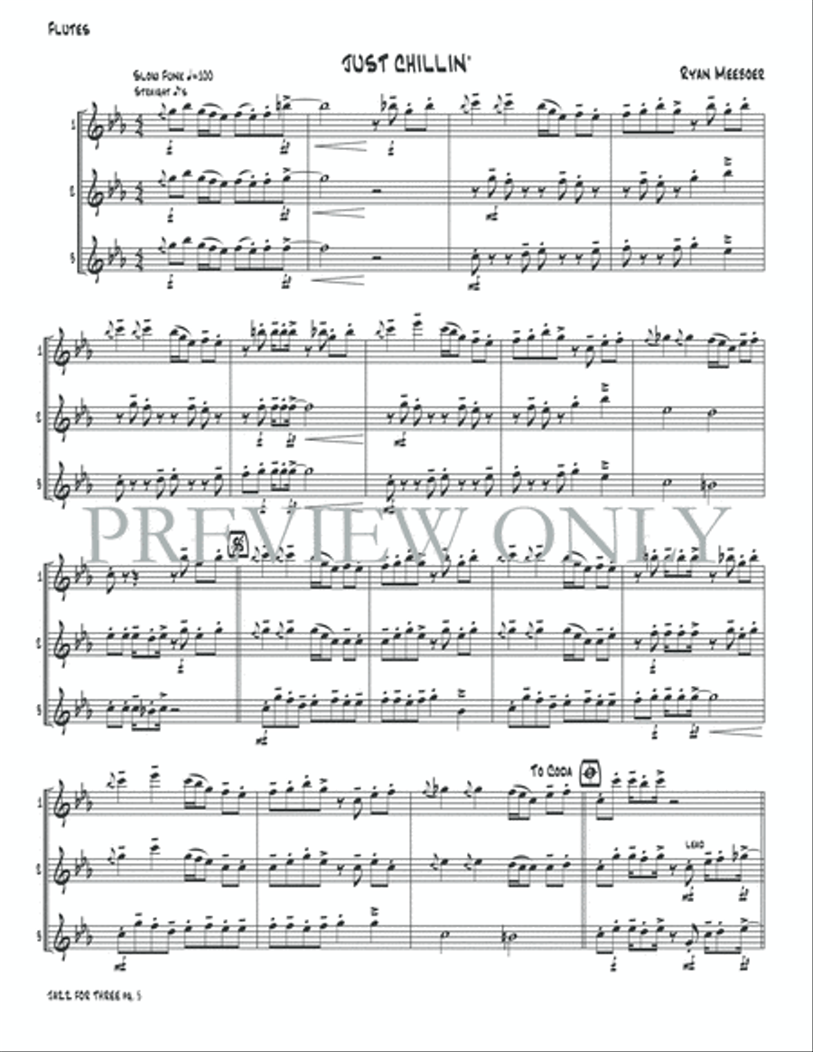 Jazz for Three Jazz for Three Small Ensemble scores gallery preview page 7