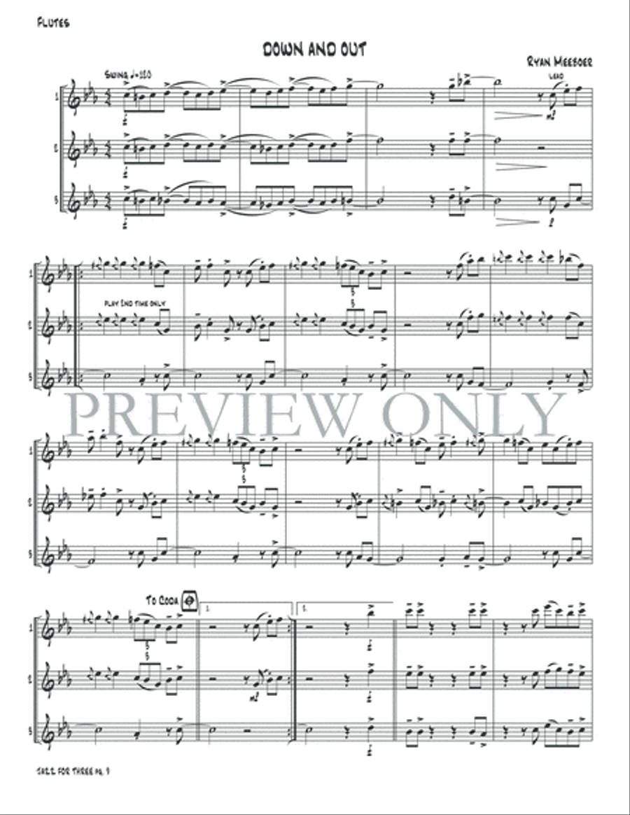 Jazz for Three Jazz for Three Small Ensemble scores gallery preview page 11