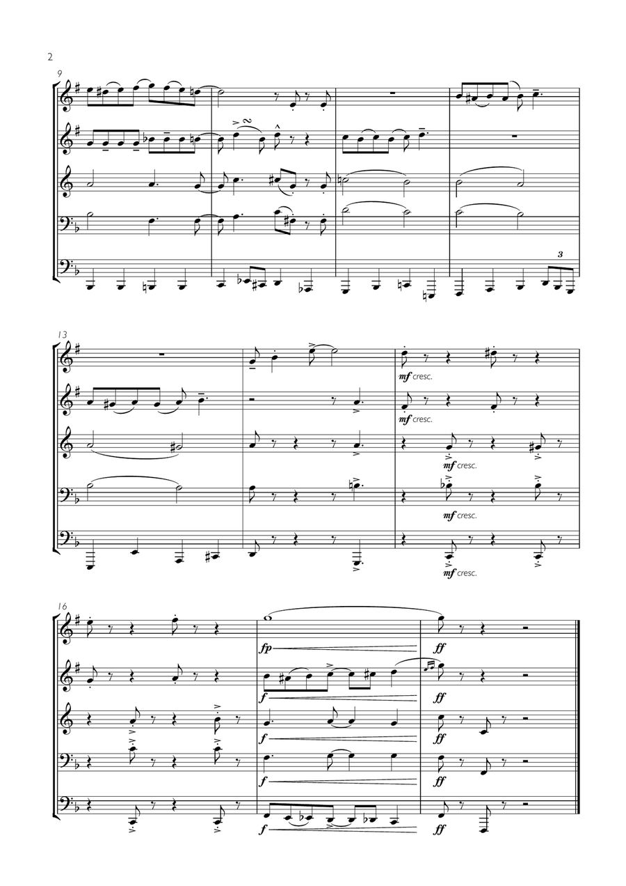 Theme From Family Guy Theme From Family Guy Brass Ensemble scores gallery preview page 2